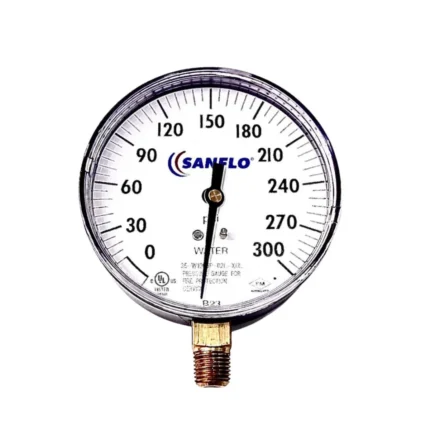 SFL-GAU-300-3.5 | MANOMETRO 3 1/2 CONTRA INCENDIOS UL/FM - MARCA SANFLO