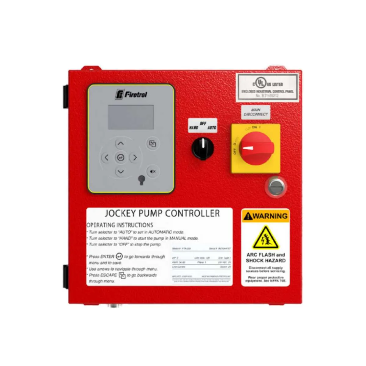 FTA570F-AG | TABLERO CONTROLADOR PARA BOMBA JOCKEY CONTRA INCENDIOS UL - FIRETROL