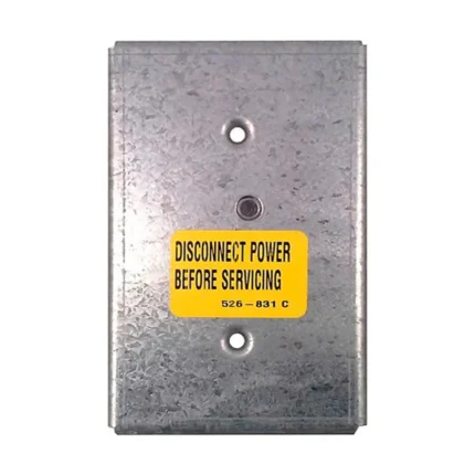 4090-9807 | Tapa para caja rectangular adosada con agujero para LED