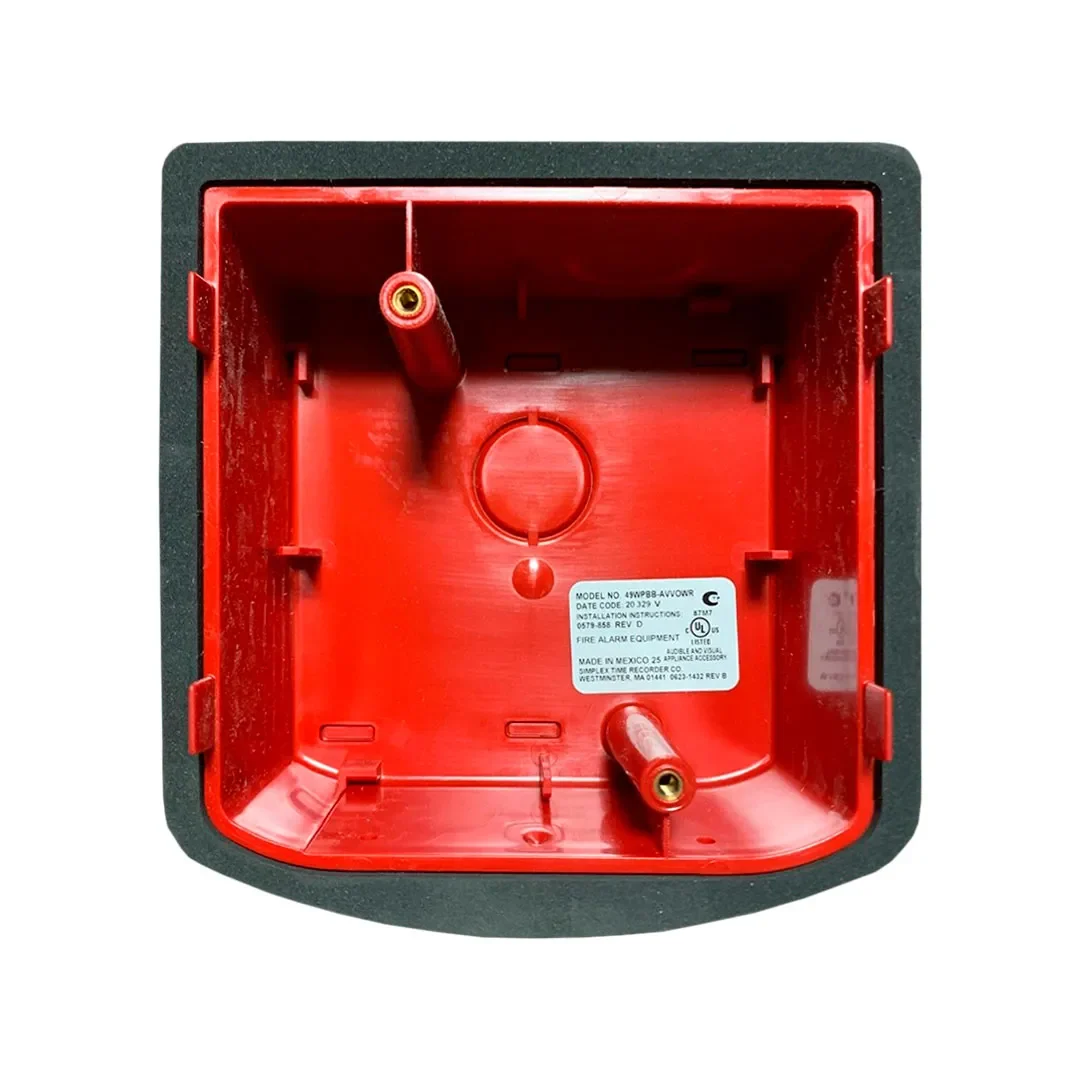49WPBB-AVVOWR | Caja posterior Weatherproof para sirena con luz estroboscópica