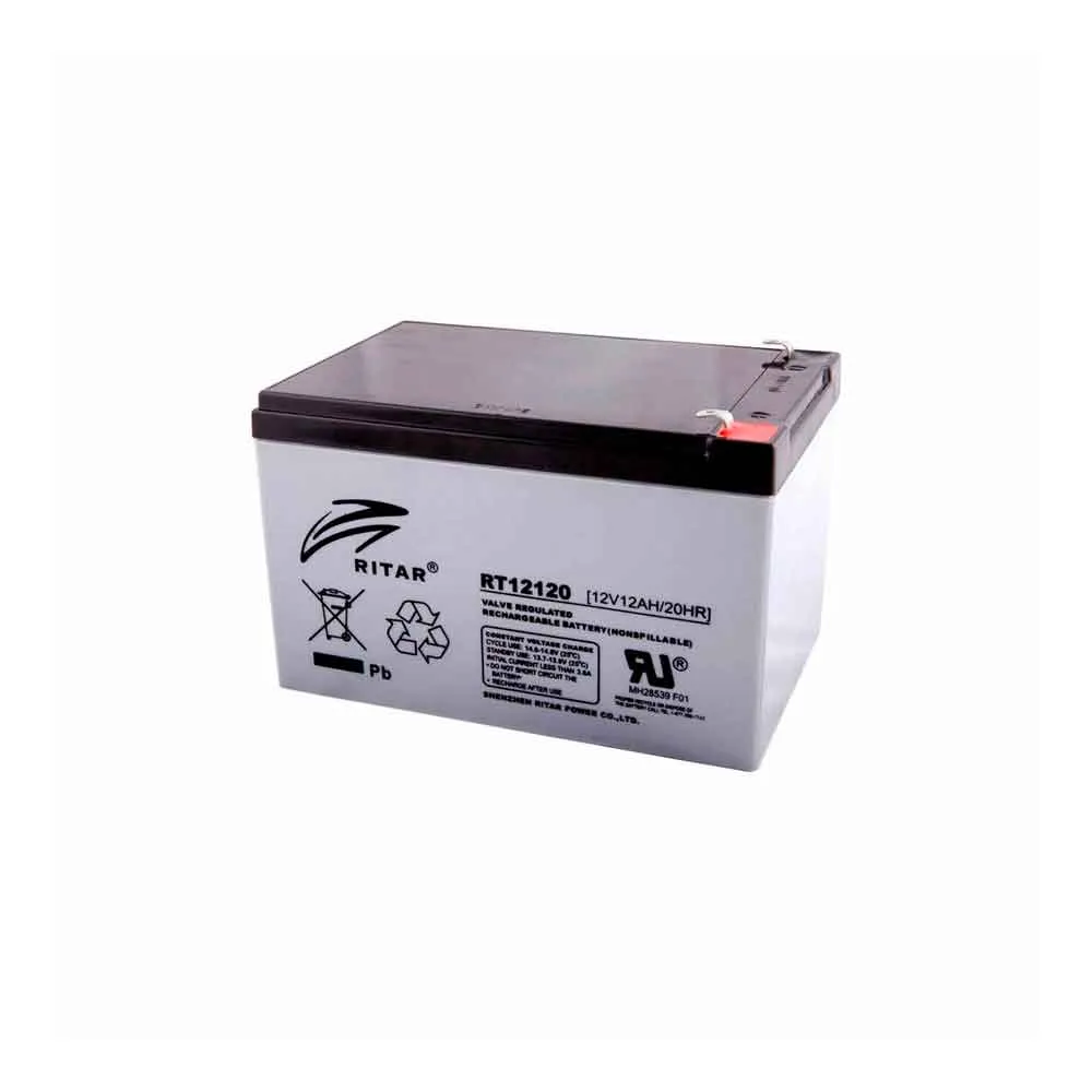 Ritar RT12120 | Batería AGM VRLA de 12 V y 12 Ah